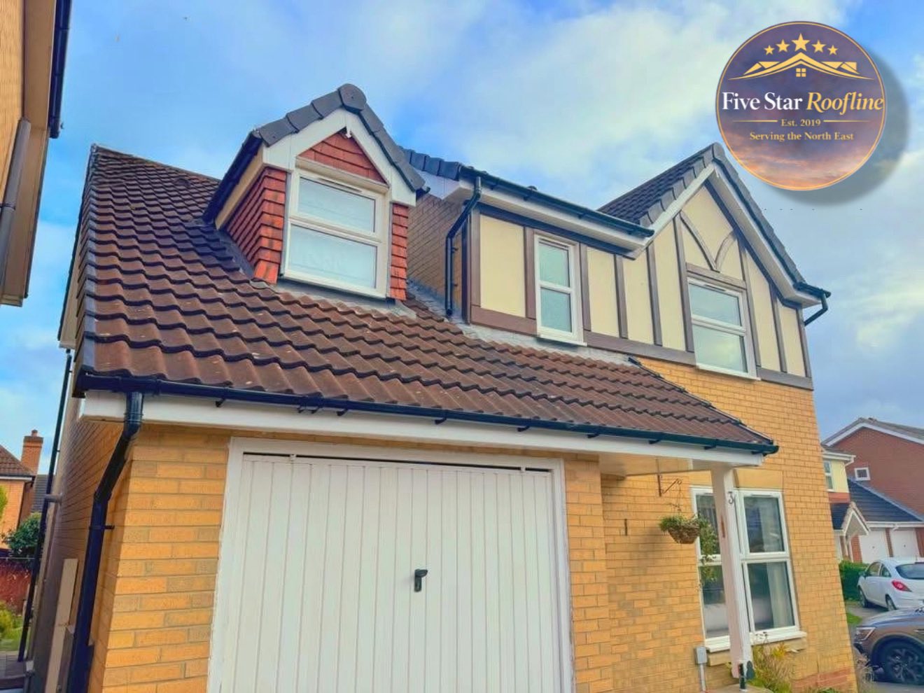 High-resolution roofing installation detail